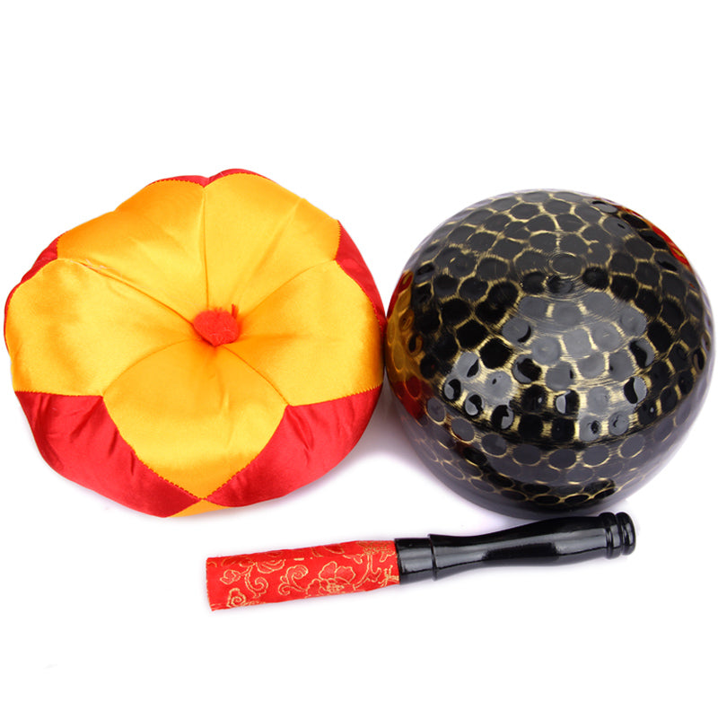 Premium Japanese Lotus Copper Bell and Alms Bowl