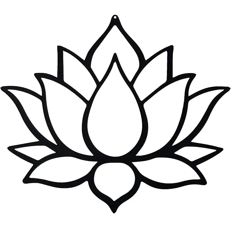 Lotus Flower Metal Wall Art for Home Decor (1PC)