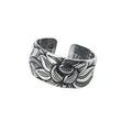 999 Pure Silver Vintage Thai Lotus Flower Ring