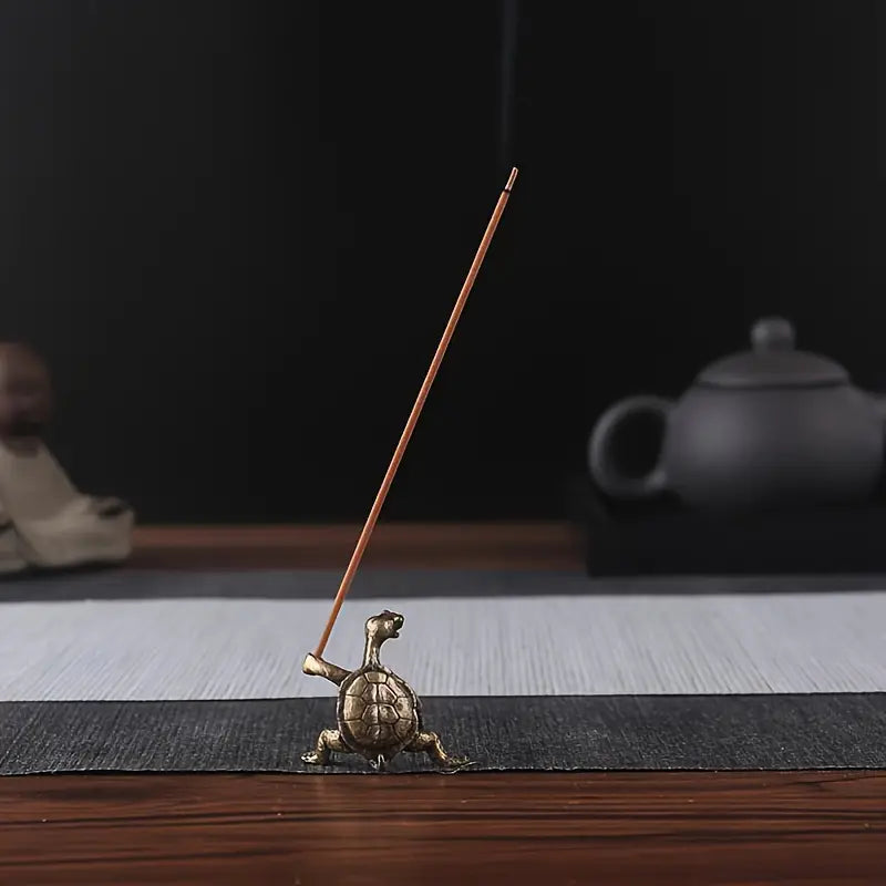 Turtle Shaped Incense Burner and Holder for Home Decor