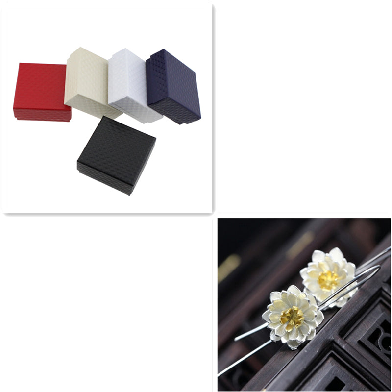 S925 Silver Fashion Lotus Earrings