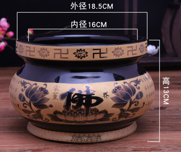 Ceramic Incense Burner for Home Worship (Large Size)