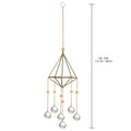 Gold Lotus Air Rack Sun Catcher Crystal Ornament